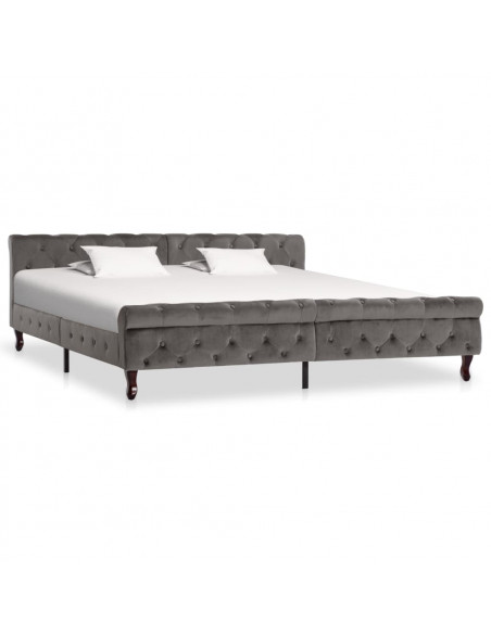 Giroletto Grigio in Velluto 200x200 cm