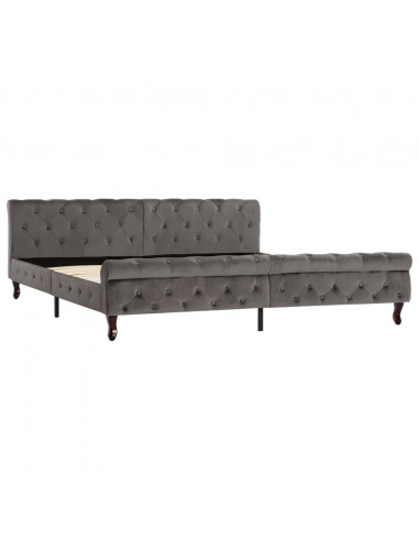 Giroletto Grigio in Velluto 200x200 cm