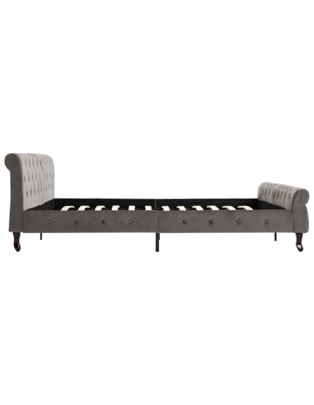Giroletto Grigio in Velluto 200x200 cm