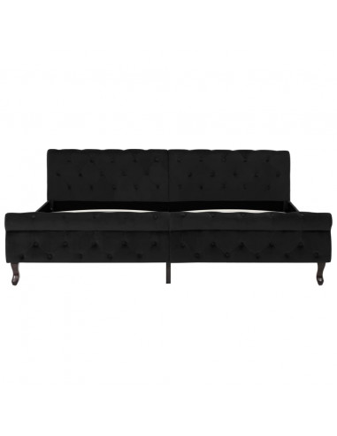 Giroletto Nero in Velluto 200x200 cm