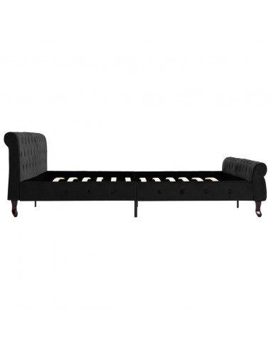 Giroletto Nero in Velluto 200x200 cm