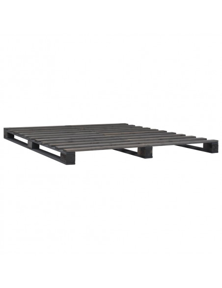 Giroletto in Pallet Grigio Legno Massello di Pino 140x200 cm
