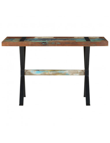 Tavolo da Pranzo 120x60x76 cm in Legno Massello di Recupero