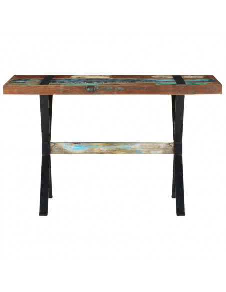 Tavolo da Pranzo 120x60x76 cm in Legno Massello di Recupero