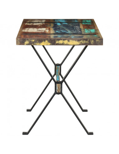 Tavolo da Pranzo 120x60x76 cm in Legno Massello di Recupero