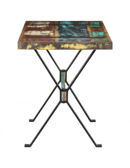 Tavolo da Pranzo 120x60x76 cm in Legno Massello di Recupero