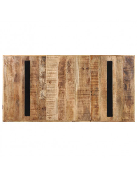 Tavolo da Pranzo 180x90x76 cm in Legno Massello di Mango Grezzo