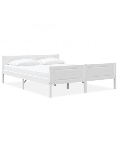 Giroletto Bianco in Legno Massello di Pino 140x200 cm