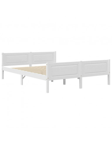 Giroletto Bianco in Legno Massello di Pino 140x200 cm