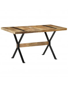 Tavolo da Pranzo 140x70x76 cm in Legno di Mango Grezzo