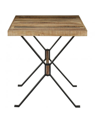 Tavolo da Pranzo 140x70x76 cm in Legno di Mango Grezzo
