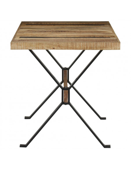 Tavolo da Pranzo 140x70x76 cm in Legno di Mango Grezzo