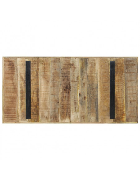 Tavolo da Pranzo 140x70x76 cm in Legno di Mango Grezzo