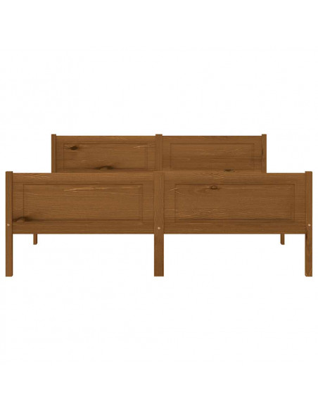 Giroletto Marrone Miele in Legno Massello di Pino 140x200 cm