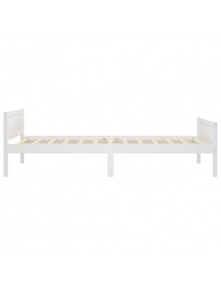 Giroletto Bianco in Legno Massello di Pino 90x200 cm