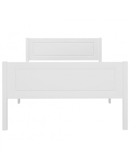 Giroletto Bianco in Legno Massello di Pino 90x200 cm