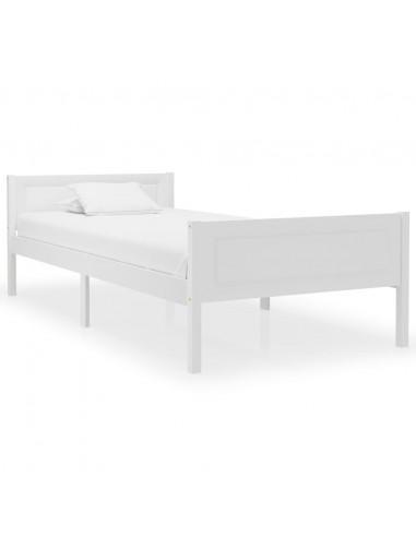 Giroletto Bianco in Legno Massello di Pino 100x200 cm