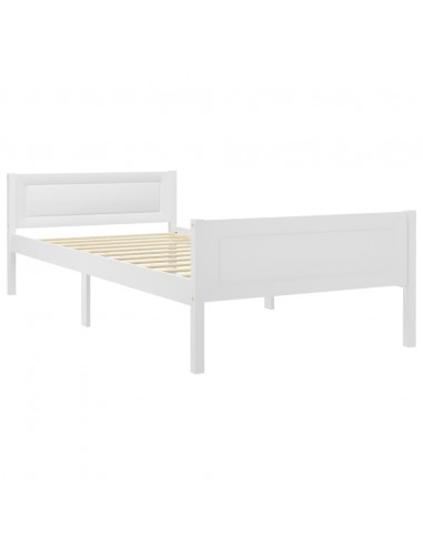 Giroletto Bianco in Legno Massello di Pino 100x200 cm