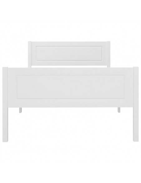 Giroletto Bianco in Legno Massello di Pino 100x200 cm