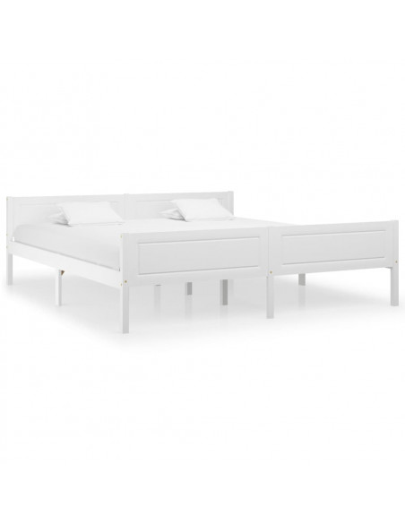 Giroletto Bianco in Legno Massello di Pino 180x200 cm