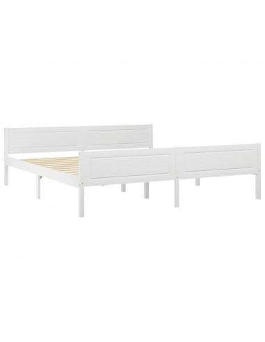 Giroletto Bianco in Legno Massello di Pino 180x200 cm