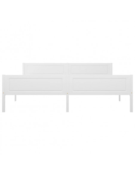 Giroletto Bianco in Legno Massello di Pino 180x200 cm
