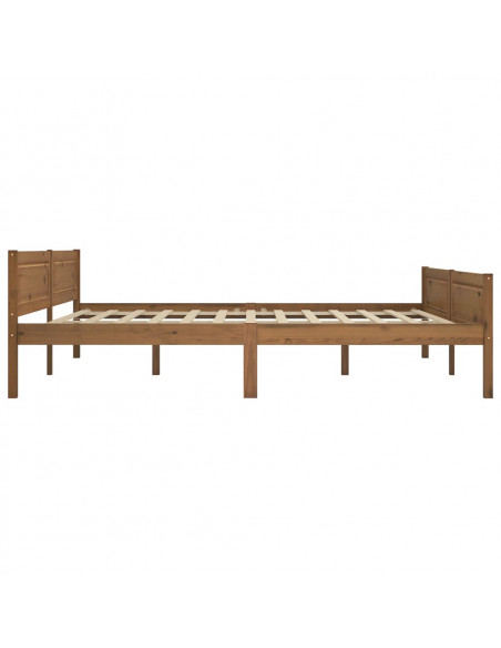 Giroletto Marrone Miele in Legno Massello di Pino 180x200 cm