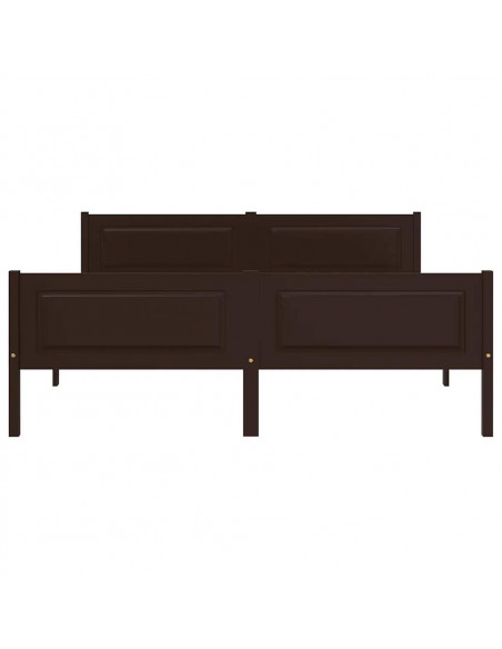 Giroletto Marrone Scuro in Legno Massello di Pino 140x200 cm