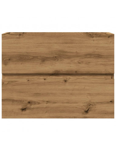 Mobiletto da Bagno Rovere Artigianale 60x38,5x45 cm Truciolato