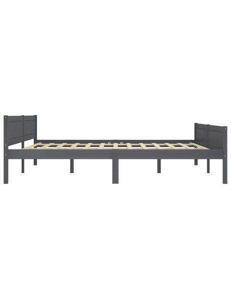 Giroletto Grigio in Legno Massello di Pino 180x200 cm