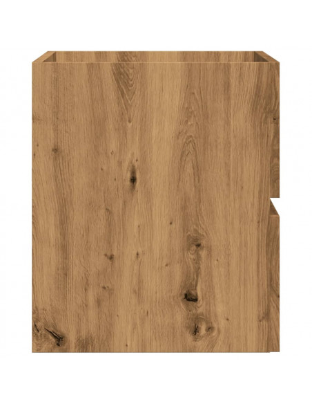 Mobiletto da Bagno Rovere Artigianale 60x38,5x45 cm Truciolato
