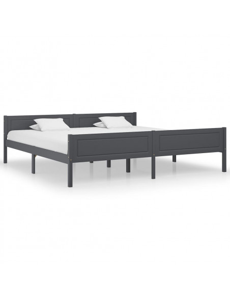 Giroletto Grigio in Legno Massello di Pino 200x200 cm