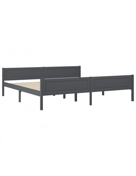 Giroletto Grigio in Legno Massello di Pino 200x200 cm