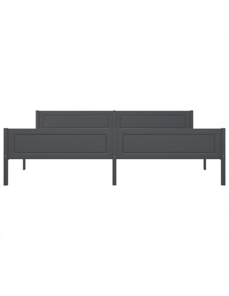 Giroletto Grigio in Legno Massello di Pino 200x200 cm