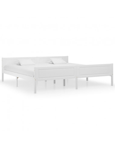 Giroletto Bianco in Legno Massello di Pino 200x200 cm