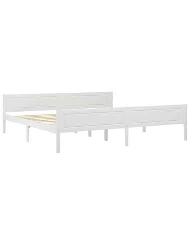 Giroletto Bianco in Legno Massello di Pino 200x200 cm