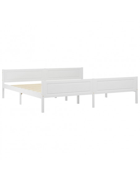 Giroletto Bianco in Legno Massello di Pino 200x200 cm