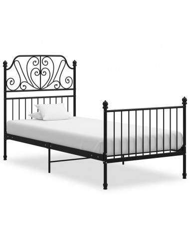 Giroletto Nero in Metallo 90x200 cm