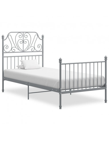 Giroletto Grigio in Metallo 90x200 cm