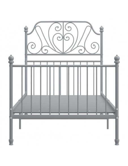 Giroletto Grigio in Metallo 90x200 cm
