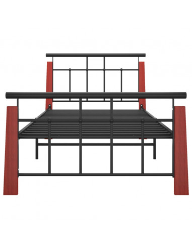 Giroletto in Metallo e Legno Massello di Rovere 90x200 cm