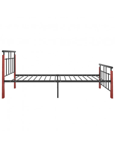 Giroletto in Metallo e Legno Massello di Rovere 90x200 cm