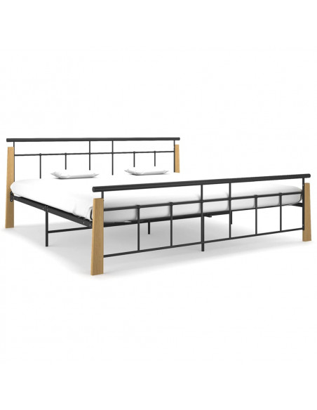 Giroletto in Metallo e Legno Massello di Rovere 200x200 cm