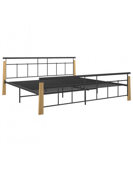 Giroletto in Metallo e Legno Massello di Rovere 200x200 cm