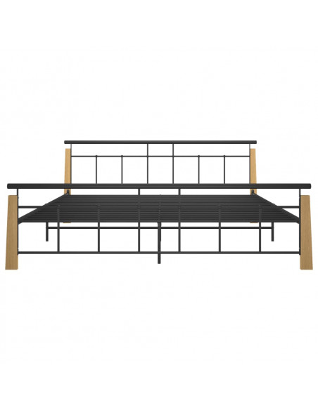 Giroletto in Metallo e Legno Massello di Rovere 200x200 cm