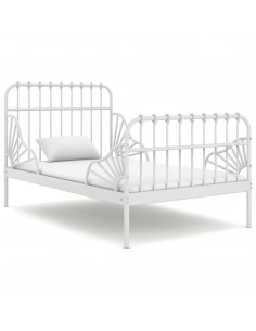 Giroletto Estendibile Bianco in Metallo 80x130/200 cm 2