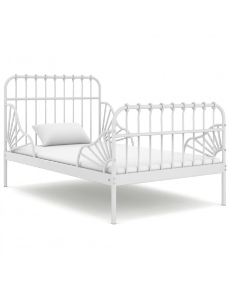 Giroletto Estendibile Bianco in Metallo 80x130/200 cm