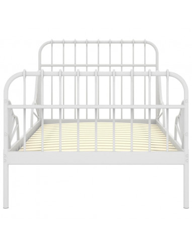 Giroletto Estendibile Bianco in Metallo 80x130/200 cm