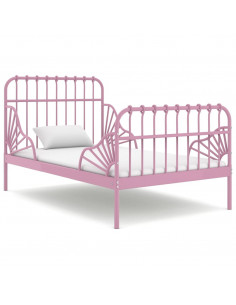 Giroletto Estendibile Rosa in Metallo 80x130/200 cm 2