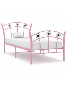 Giroletto con Motivo Calcio in Metallo Rosa 90x200 cm 2